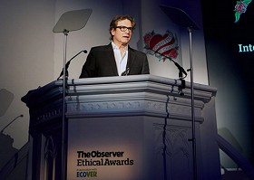 Colin Firth at Observer Ethical Awards